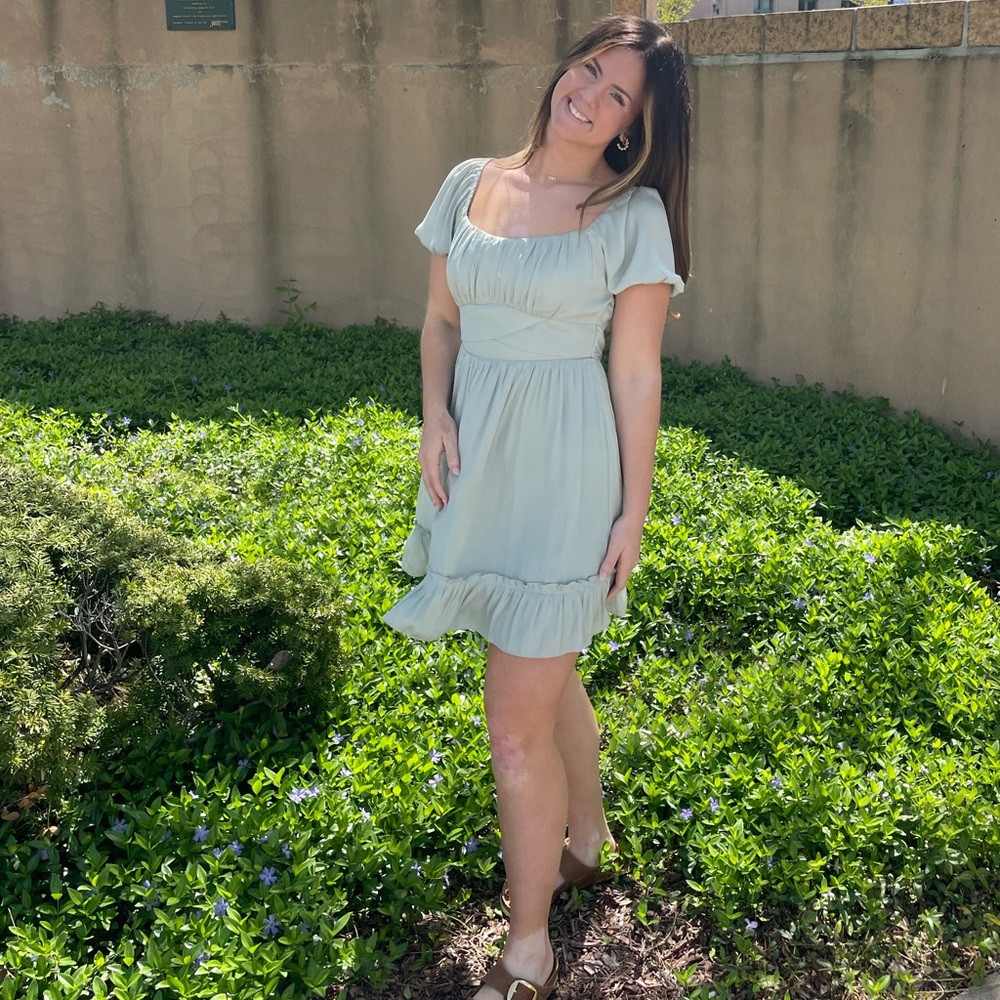 SAGE GREEN ALTAR’D STATE DRESS